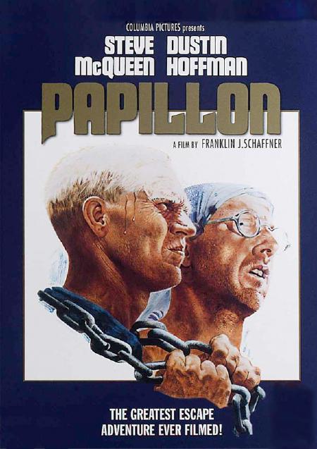 Movie poster for Papillon